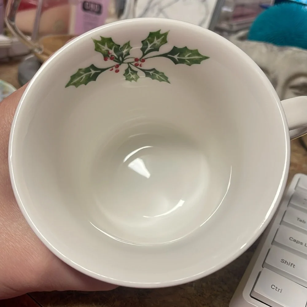 Francesca’s Happy Alcoholidays Footed Tea Cup